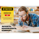 STAYER MX-9, открытого типа, желтые, защитные очки с двухкомпонентными дужками (110491) купить в Сочи