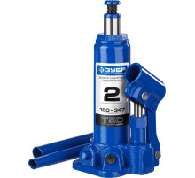 ЗУБР 2 т, 180 - 347 мм, бутылочный гидравлический домкрат, Профессионал (43060-2)