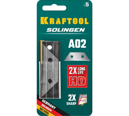 KRAFTOOL Solingen-А02, 5 шт, трапециевидные лезвия (09627-S5) купить в Сочи KRAFTOOL Solingen-А02, 5 шт, трапециевидные лезвия (09627-S5) купить в Сочи