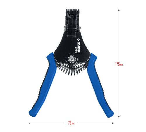 ЗУБР АT-15, 0.5 - 6 мм2, полуавтоматический стриппер, Профессионал (22685) купить  в Сочи