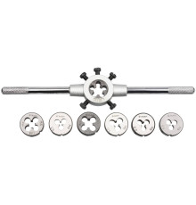 ЗУБР 8 предм., сталь 9ХС, набор плашек на карточке (28128-H8)