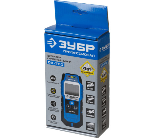 ЗУБР DX - 750, 100 мм, универсальный детектор проводки, Профессионал (45260) купить  в Сочи