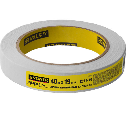 STAYER MAXTape 19 мм х 40 м, креповый, малярный скотч, MASTER (1211-19) купить в Сочи STAYER MAXTape 19 мм х 40 м, креповый, малярный скотч, MASTER (1211-19) купить в Сочи