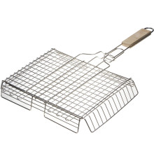 GRINDA Barbecue, 340 х 260 мм, нержавеющая сталь, объемная решетка-гриль (424732)