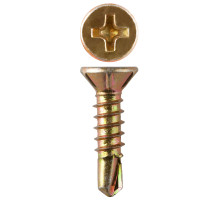 ЗУБР СОП, 13 х 3.9 мм, сверло, желтый цинк, 17500 шт, оконный саморез (4-300230-39-013)