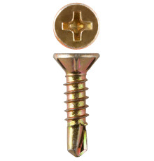 ЗУБР СОП, 13 х 3.9 мм, сверло, желтый цинк, 17500 шт, оконный саморез (4-300230-39-013)