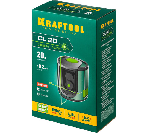 KRAFTOOL CL 20, лазерный нивелир (34701) купить в Сочи KRAFTOOL CL 20, лазерный нивелир (34701) купить в Сочи