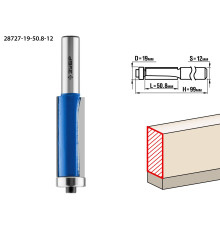 ЗУБР 19 x 50.8 мм, хвостовик 12 мм, фреза кромочная с нижним подшипником, Профессионал (28727-19-50.8-12)