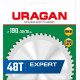 URAGAN Expert, 190 х 30/20 мм, 48Т, пильный диск по дереву (36802-190-30-48) купить  в Сочи