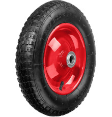 ЗУБР КП-2, 3.25″ х 360 мм, для тачек (арт. 39950 39952), стальной диск, подшипник - 25,4 мм, пневматическое колесо (39955-2)