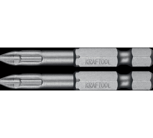 KRAFTOOL X-Drive PH2, 50 мм, 2 шт, торсионные биты (26121-2-50-2) купить  в Сочи