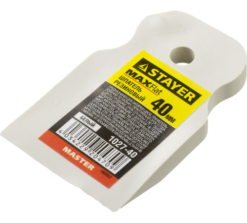 STAYER MAXFlat, 40 мм, для затирки швов эластичный, белый, резиновый шпатель (1027-40) купить  в Сочи