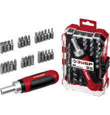 ЗУБР Мастер 29, 29 шт, набор: отвертка с насадками (25040)