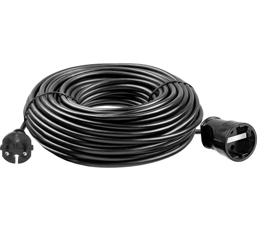 ЗУБР ПВС-207-Ш, ПВС, 2 x 0.75 мм2, 30 м, 2200 Вт, силовой удлинитель-шнур (55023-30) купить  в Сочи