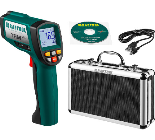 KRAFTOOL TRM-1700, -30° +1650°С, пирометр инфракрасный (45701-1650) купить  в Сочи