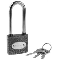 ЗУБР 38 мм, металлический корпус, удлиненная дужка, навесной замок (3712-38-1)