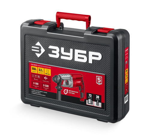 ЗУБР 30 мм, 950 Вт, перфоратор SDS Plus, мет. корпус (П-30-950 М) купить  в Сочи