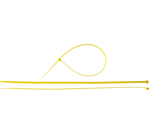 ЗУБР КС-Ж1, 4.8 x 400 мм, нейлон РА66, 100 шт, желтые, кабельные стяжки, Профессионал (309050-48-400) купить  в Сочи