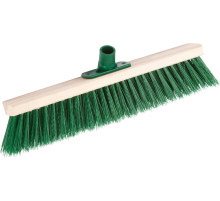 GRINDA EURO буковая колодка 40 см с пластиковым резьбовым держат. для черенка, d 22 мм, щетина 60мм, 5-рядная, без черенка,уличная щетка (39250-400)