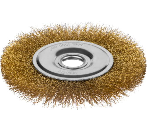 MIRAX 150 мм, витая стальная латунированная проволока 0.3 мм, щетка дисковая для УШМ (35141-150) купить  в Сочи