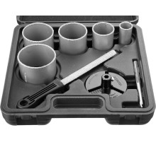 STAYER 8 шт, 33, 53, 67, 73, 83 мм, карбид вольфрама, набор кольцевых коронок, Professional (33345-H8)