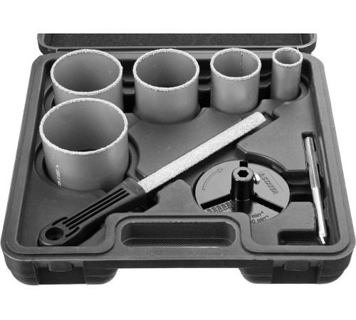 STAYER 8 шт, 33, 53, 67, 73, 83 мм, карбид вольфрама, набор кольцевых коронок, Professional (33345-H8) купить  в Сочи