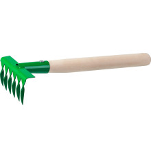 РОСТОК 120 x 62 x 405 мм, 6 витых зубцов, садовые грабельки (39611)