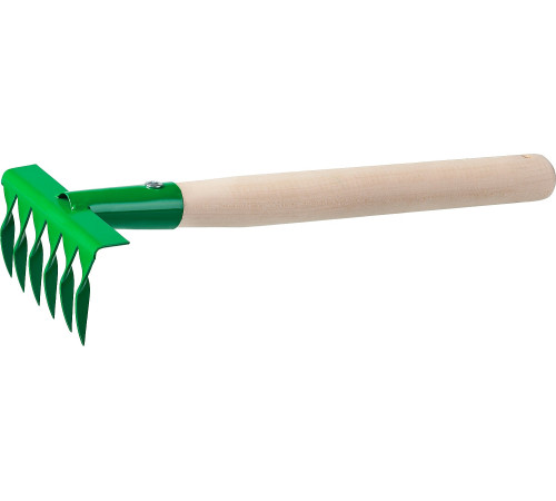 РОСТОК 120 x 62 x 405 мм, 6 витых зубцов, садовые грабельки (39611) купить  в Сочи
