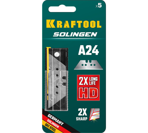KRAFTOOL Solingen-А24, 5 шт, трапециевидные лезвия (09625-S5) купить в Сочи KRAFTOOL Solingen-А24, 5 шт, трапециевидные лезвия (09625-S5) купить в Сочи