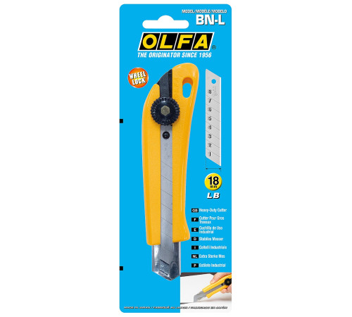 OLFA 18 мм, винтовой фиксатор, нож с выдвижным лезвием (OL-BN-L) купить  в Сочи