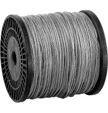 ЗУБР DIN 3055, свивка 6 х 7 + IWS, 1 (2) мм, L 200 м, стальной трос в оплетке ПВХ, Профессионал (4-304120-01-02)