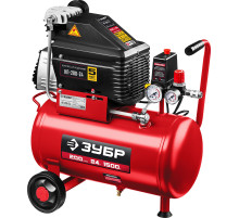 ЗУБР 200 л/мин, 24 л, 1500 Вт, безмаслянный компрессор (КП-200-24)