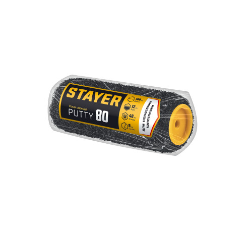 STAYER PUTTY 80 мм, 180 мм, 8 мм ручка, ролик для шпатлевки, PROFESSIONAL (02642-18) купить  в Сочи