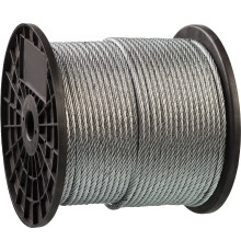 ЗУБР DIN 3055, свивка 6 x 7 + FC, 2 мм, L 200 м, стальной трос, Профессионал (4-304110-02)