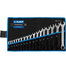 ЗУБР 18 шт, 6 - 32 мм, набор комбинированных гаечных ключей, Профессионал (27087-H18)