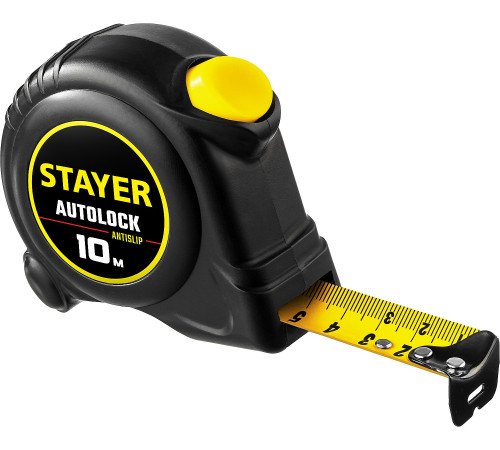 STAYER AutoLock, 10 м х 25 мм, рулетка с автостопом (2-34126-10-25) купить  в Сочи