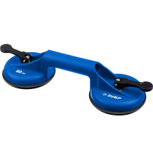 ЗУБР 80 кг, пластмассовый, двойной, стеклодомкрат на присоске, Профессионал (3372-2)