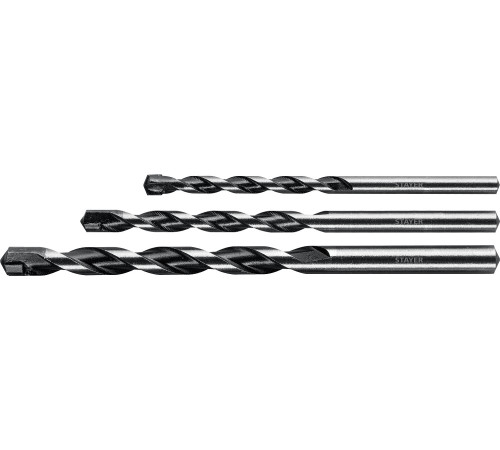 STAYER Hercules, 3 шт: d 6-8-10 мм, набор сверл по бетону, Professional (2915-H3) купить  в Сочи