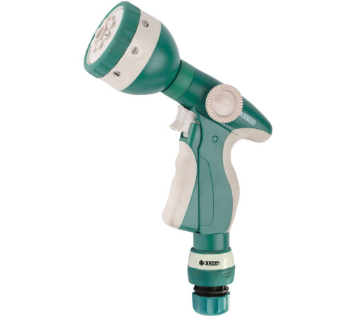 RACO 437C, 8 режимов, курок спереди, с соединителем 1/2″, пластиковый с TPR, поливочный пистолет (4255-55/437C) купить  в Сочи