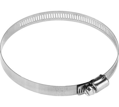 ЗУБР НХ-12П, 105 - 127 мм, просечная лента 12.7 мм, 2 шт, нержавеющий хомут, Профессионал (37815-105-127-2) купить  в Сочи