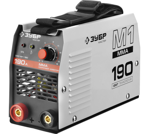 ЗУБР ММА, 190 А, MMA, сварочный аппарат инверторный, макс. электрод Ø 4.0 мм (ЗАС-М1-190) купить  в Сочи