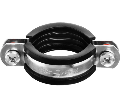 ЗУБР 1 1/4″, цинк, 8 шт, трубный хомут с гайкой (37850-40-45) купить  в Сочи