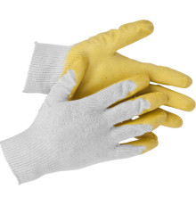 STAYER PROTECT, L-XL, х/б перчатки с одинарным латексным обливом, 13 класс (11408-XL)