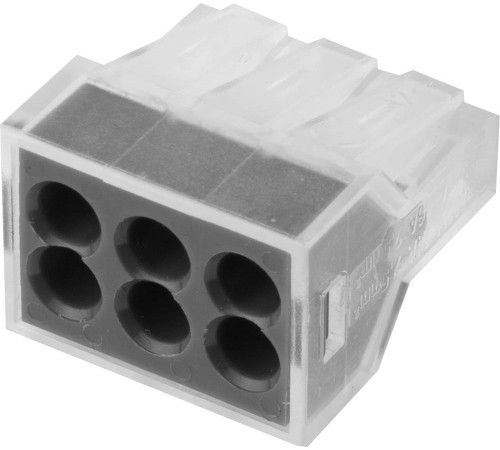 СВЕТОЗАР 400 В, 24 А, 0.75 - 2.5 мм2, 2шт, соединительная 6-ти проводная клемма (49170-6) купить  в Сочи