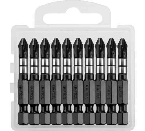KRAFTOOL Impact PH2, 50 мм, 10 шт, ударные биты (26191-2-50-S10) купить  в Сочи