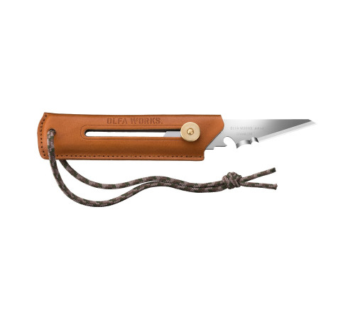 OLFA WORKS BK1 CAMEL BUSHCRAFT KNIFE многоцелевой нож со сменным лезвием с чехлом (OW-BK1L-CL) купить в Сочи OLFA WORKS BK1 CAMEL BUSHCRAFT KNIFE многоцелевой нож со сменным лезвием с чехлом (OW-BK1L-CL) купить в Сочи