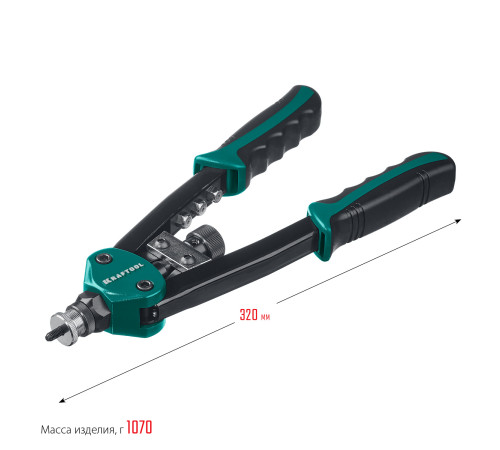 KRAFTOOL Combo2-M10, 2 вида заклёпок, комбинированный двуручный заклепочник в кейсе (31181) купить в Сочи KRAFTOOL Combo2-M10, 2 вида заклёпок, комбинированный двуручный заклепочник в кейсе (31181) купить в Сочи