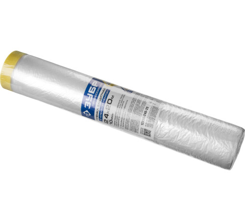 ЗУБР ПМ 2.4 х 20 м, 10 мкм ПВД, защитная пленка-маскер с клейкой лентой (12250-240-20) купить  в Сочи