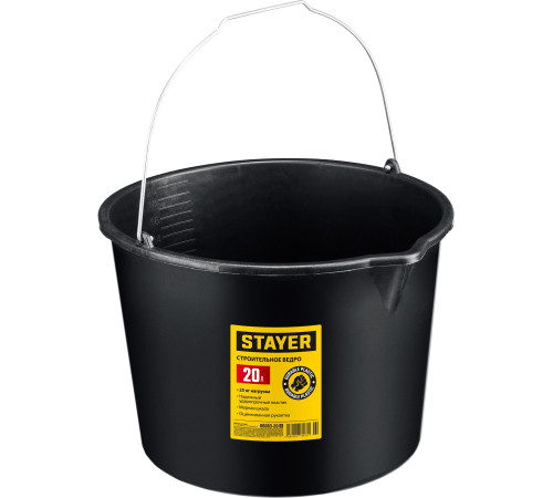 STAYER STRONG, 20 л, строительное пластиковое ведро (06083-20) купить  в Сочи