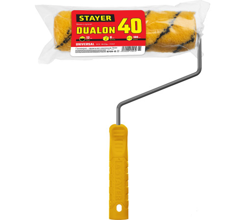 STAYER DUALON, 40 х 180 мм, бюгель 6 мм, ворс 12 мм, полиакрил, все виды ЛКМ, малярный валик (03184-18) купить  в Сочи